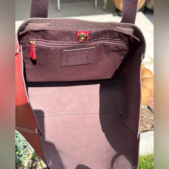 COACH Derby Pebble Leather Tote Bag - Picture 6 of 14